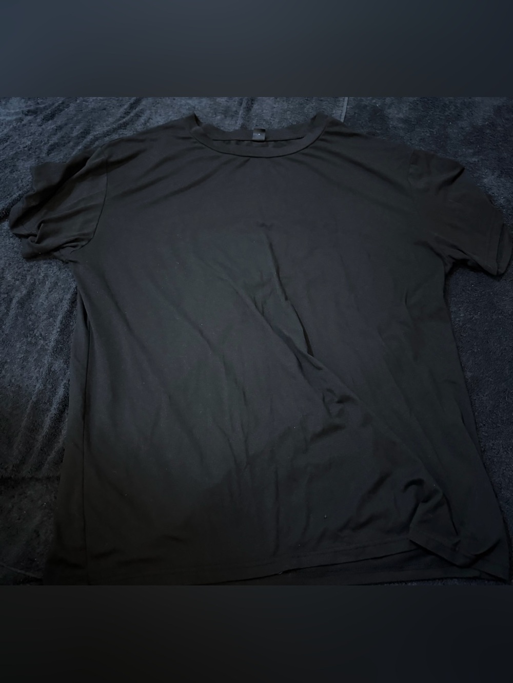 Classic Black Crewneck Men's T-Shirt
